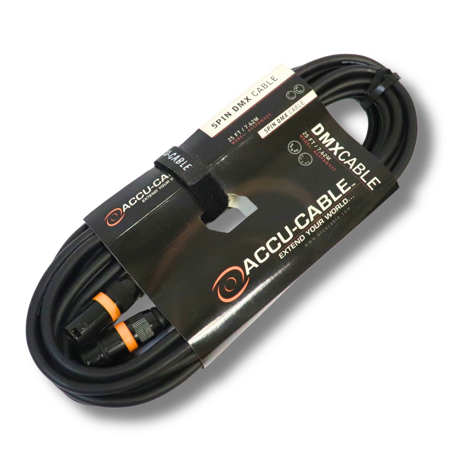 5-Pin DMX Cable (10ft/25ft) - Accucable