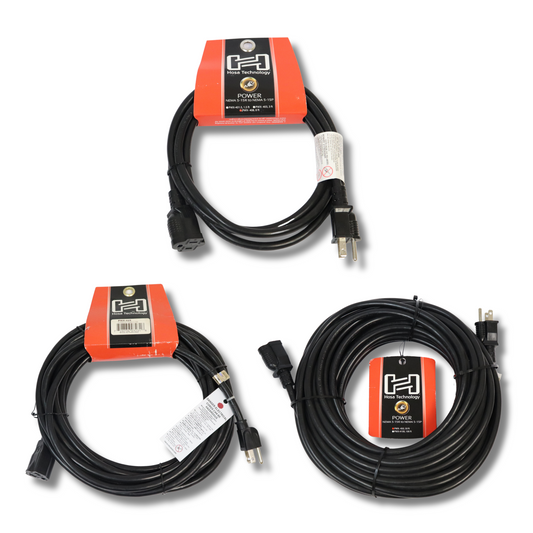 15A Edison Extension Cable (8ft/25ft/50ft) - HOSA Technology