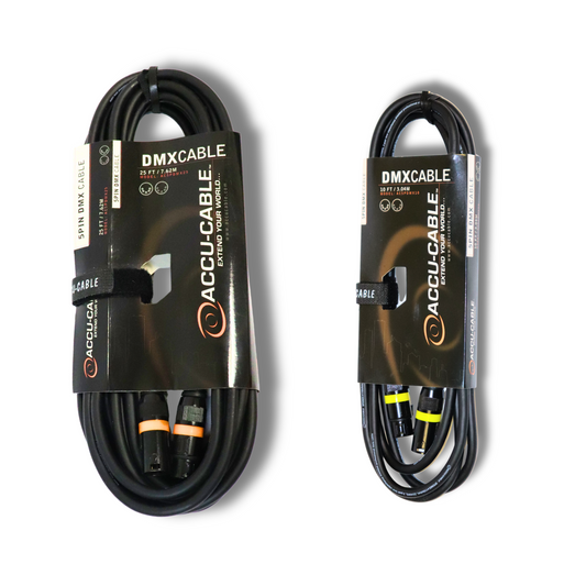 5-Pin DMX Cable (10ft/25ft) - Accucable