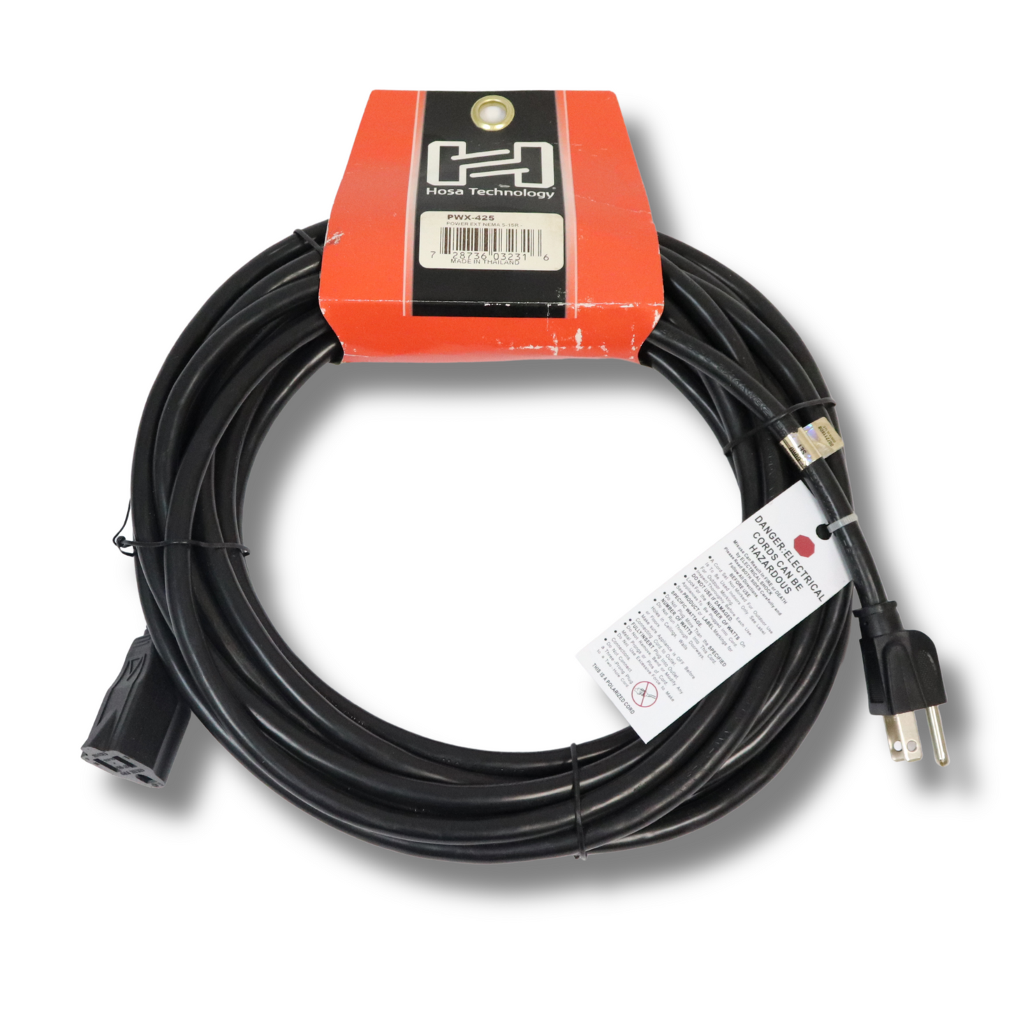 15A Edison Extension Cable (8ft/25ft/50ft) - HOSA Technology