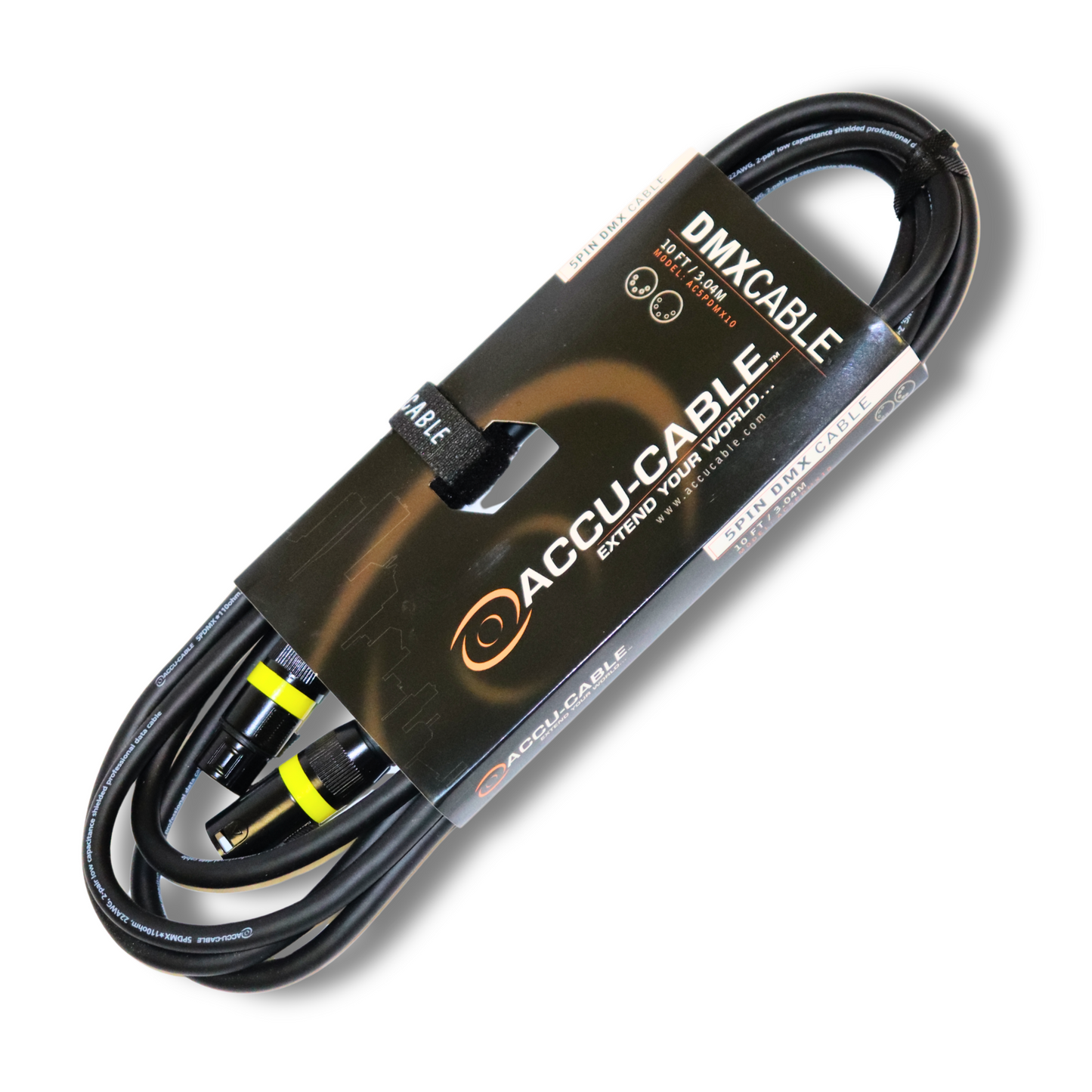 5-Pin DMX Cable (10ft/25ft) - Accucable